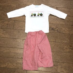 18m Velani Classics smocked tractor matching set